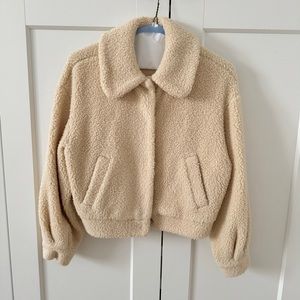 & OTHER STORIES Faux Shearling Teddy Jacket